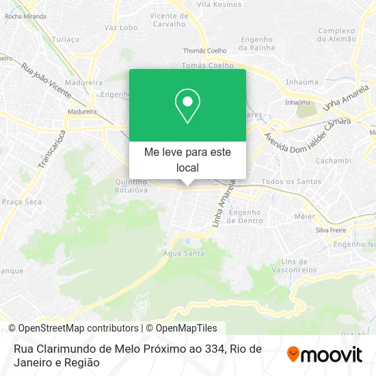 Rua Clarimundo de Melo Próximo ao 334 mapa
