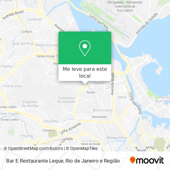 Bar E Restaurante Leque mapa