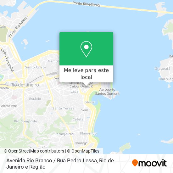 Avenida Rio Branco / Rua Pedro Lessa mapa