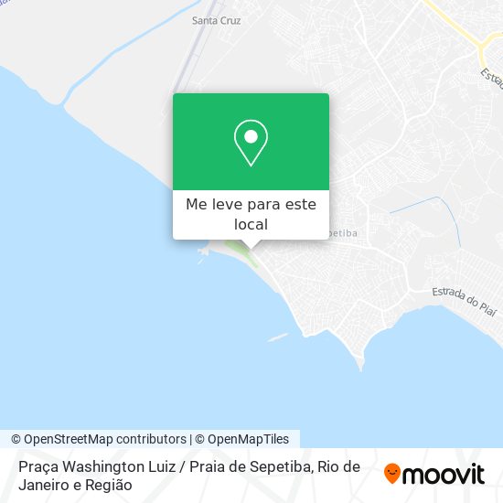 Praça Washington Luiz / Praia de Sepetiba mapa