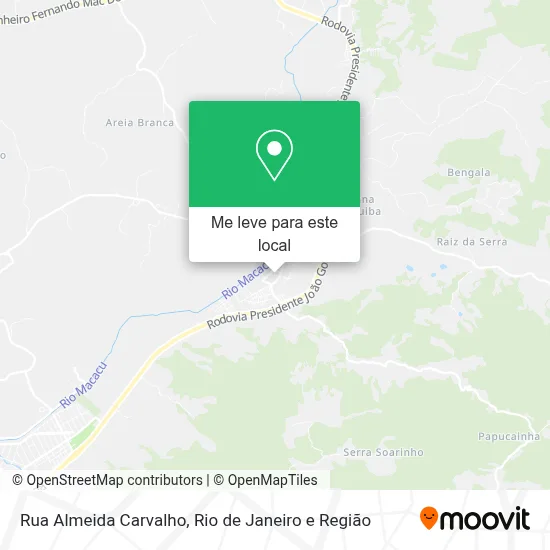 Rua Almeida Carvalho mapa
