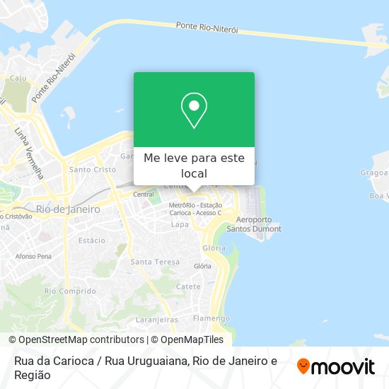 Rua da Carioca / Rua Uruguaiana mapa