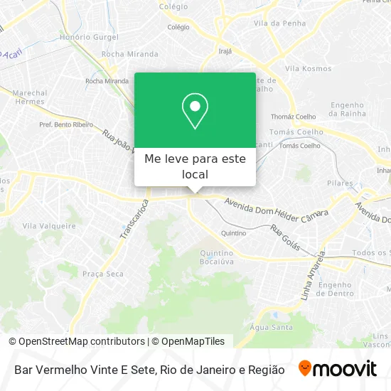 Bar Vermelho Vinte E Sete mapa