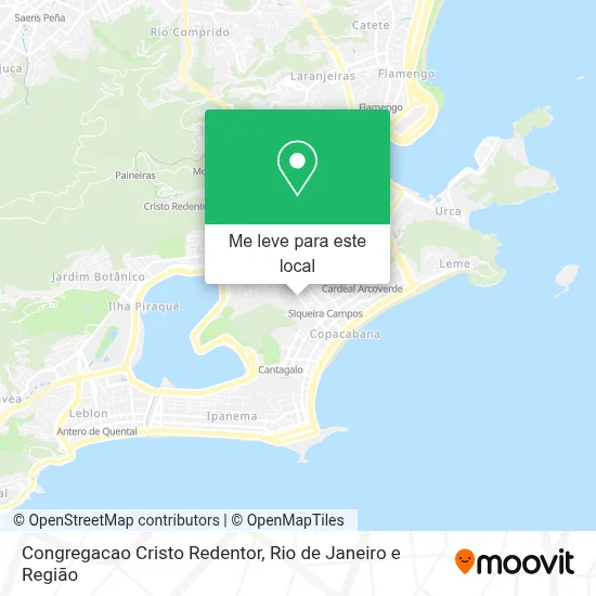 Congregacao Cristo Redentor mapa