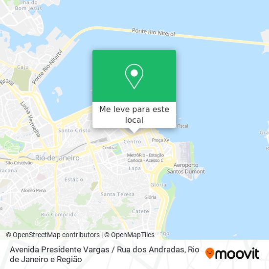 Avenida Presidente Vargas / Rua dos Andradas mapa
