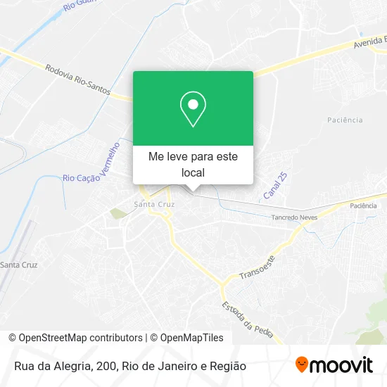 Rua da Alegria, 200 mapa