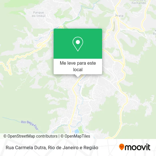 Rua Carmela Dutra mapa