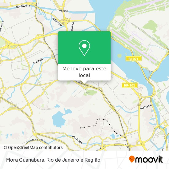 Flora Guanabara mapa