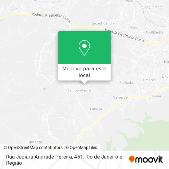 Rua Jupiara Andrade Pereira, 451 mapa