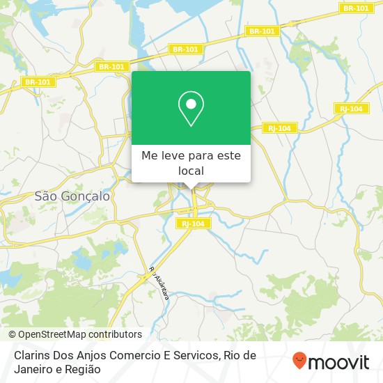 Clarins Dos Anjos Comercio E Servicos mapa