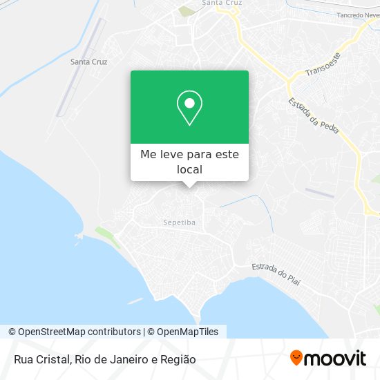Rua Cristal mapa