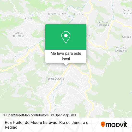 Rua Heitor de Moura Estevão mapa