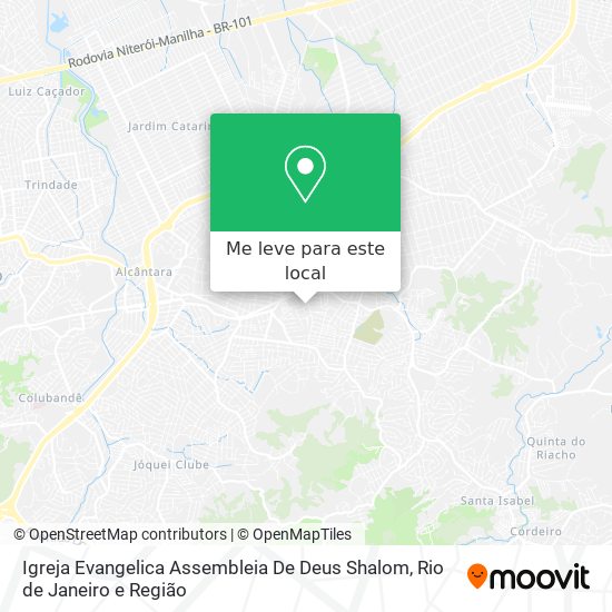 Igreja Evangelica Assembleia De Deus Shalom mapa