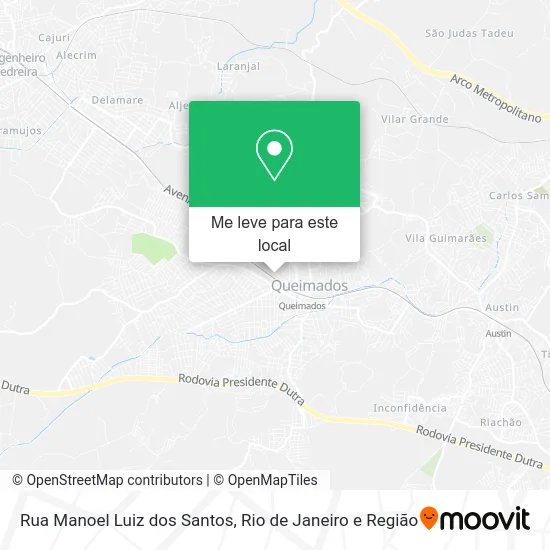 Rua Manoel Luiz dos Santos mapa