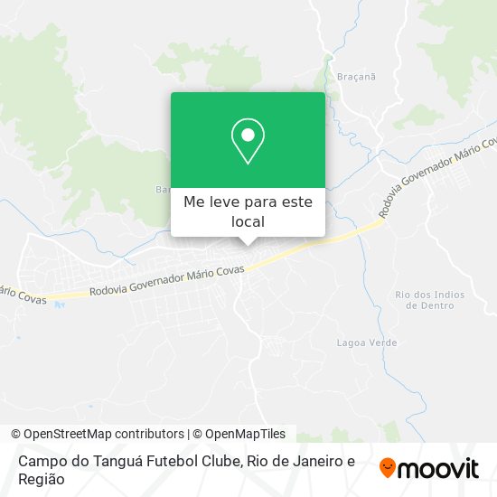 Campo do Tanguá Futebol Clube mapa