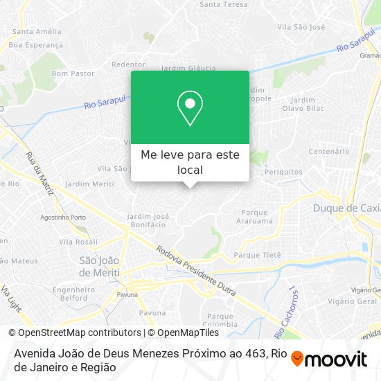 Avenida João de Deus Menezes Próximo ao 463 mapa