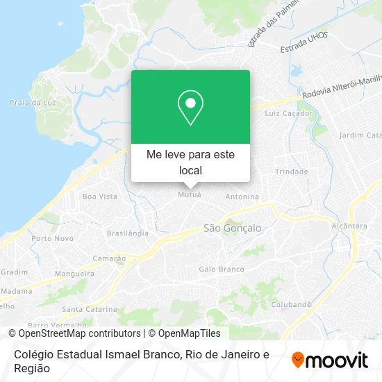 Colégio Estadual Ismael Branco mapa