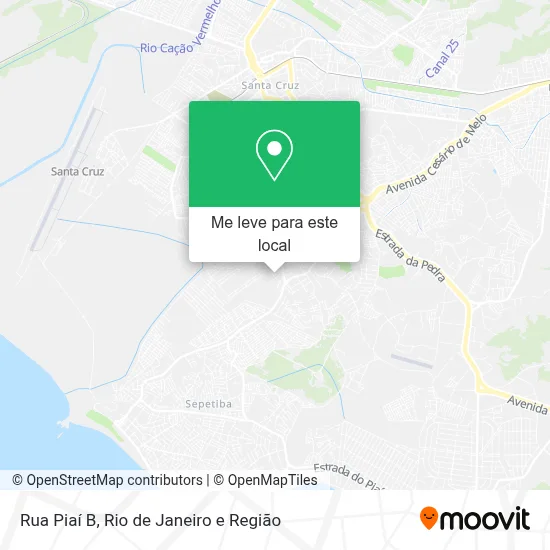 Rua Piaí B mapa
