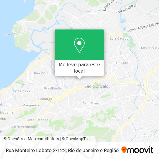 Rua Monteiro Lobato 2-122 mapa