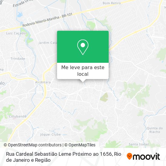 Rua Cardeal Sebastião Leme Próximo ao 1656 mapa