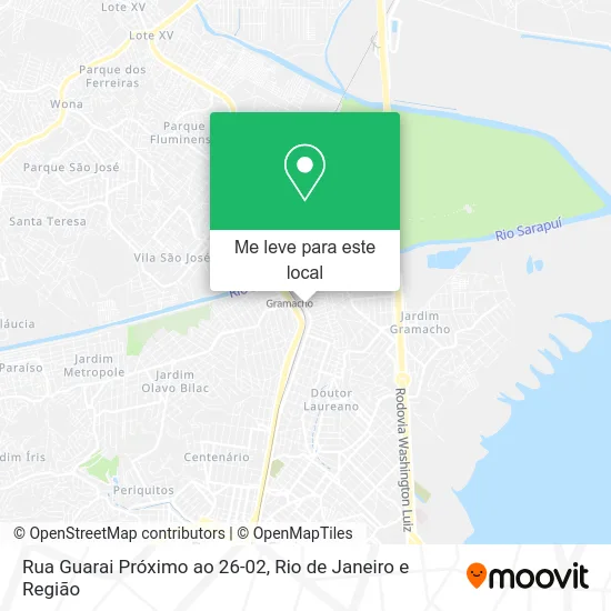 Rua Guarai Próximo ao 26-02 mapa