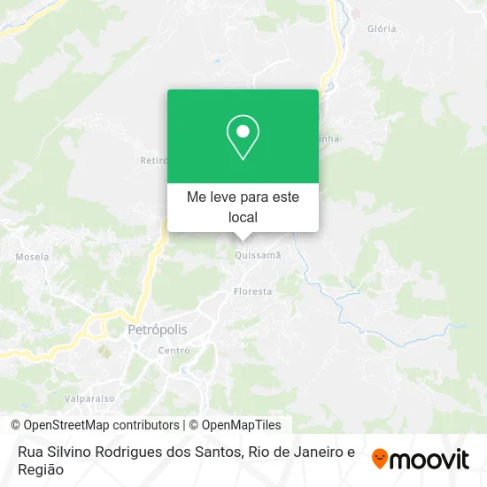 Rua Silvino Rodrigues dos Santos mapa