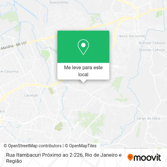 Rua Itambacuri Próximo ao 2-226 mapa
