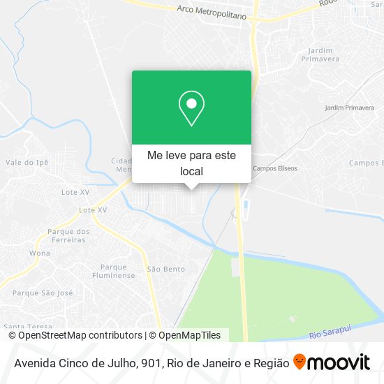 Avenida Cinco de Julho, 901 mapa