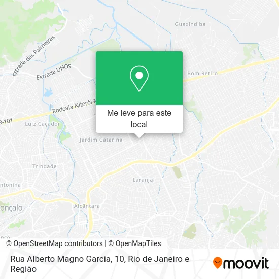 Rua Alberto Magno Garcia, 10 mapa