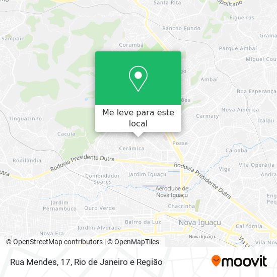 Rua Mendes, 17 mapa
