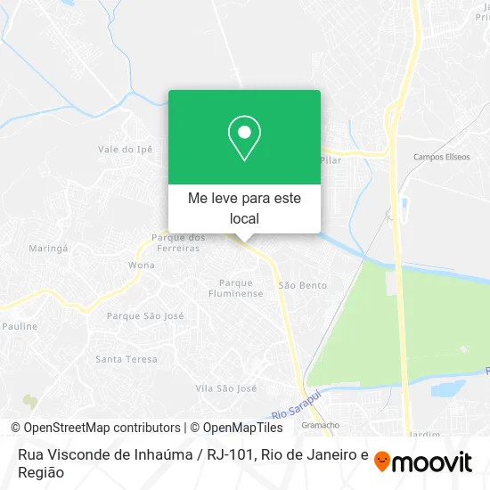 Rua Visconde de Inhaúma / RJ-101 mapa
