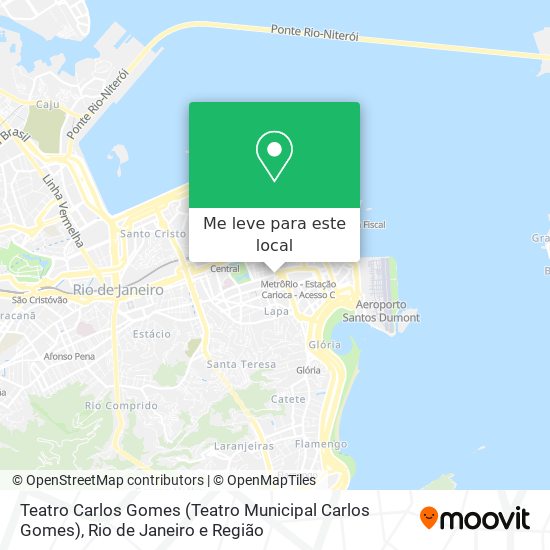 Teatro Carlos Gomes mapa