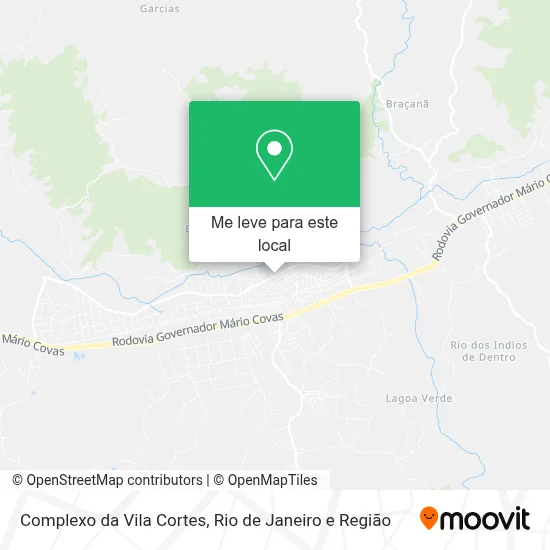 Complexo da Vila Cortes mapa