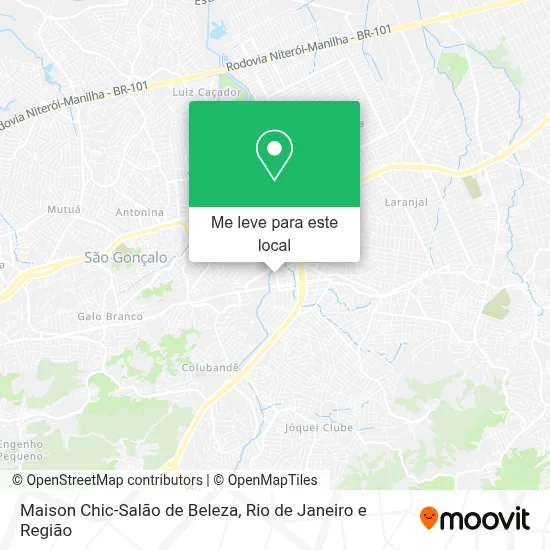 Maison Chic-Salão de Beleza mapa