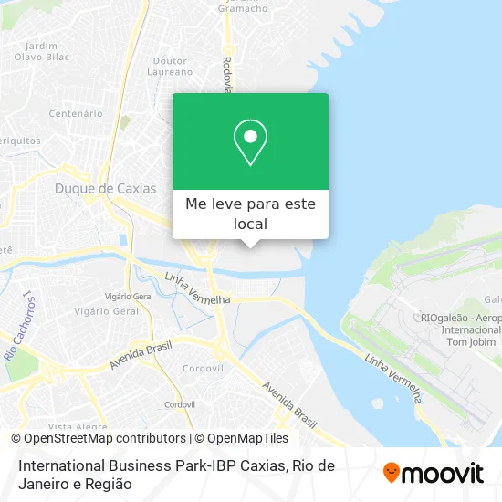 International Business Park-IBP Caxias mapa