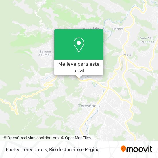 Faetec Teresópolis mapa