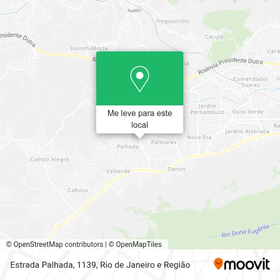 Estrada Palhada, 1139 mapa