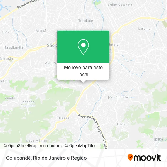 Colubandê mapa