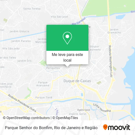 Parque Senhor do Bonfim mapa