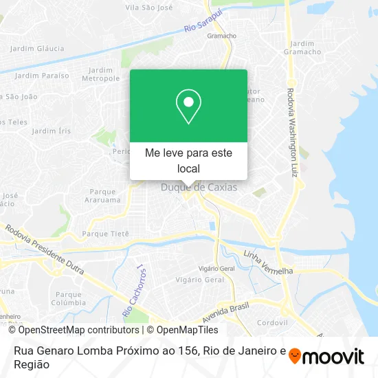 Rua Genaro Lomba Próximo ao 156 mapa