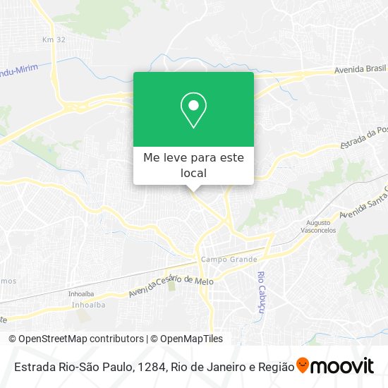 Estrada Rio-São Paulo, 1284 mapa
