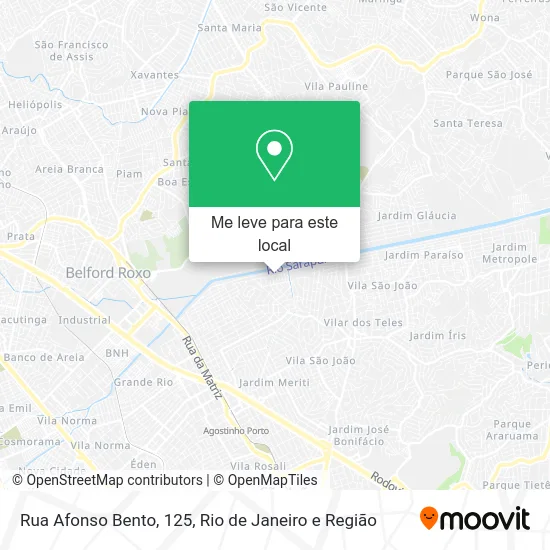 Rua Afonso Bento, 125 mapa