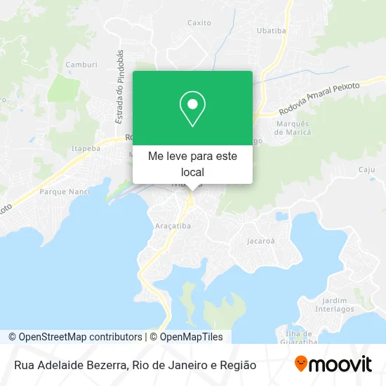 Rua Adelaide Bezerra mapa