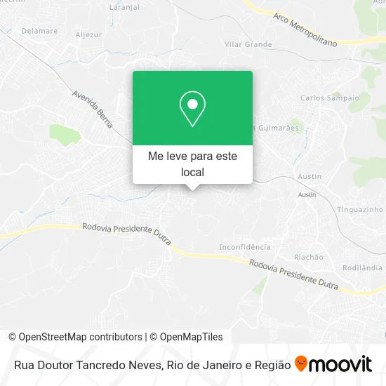 Rua Doutor Tancredo Neves mapa