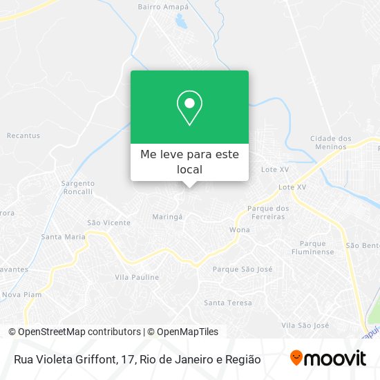 Rua Violeta Griffont, 17 mapa