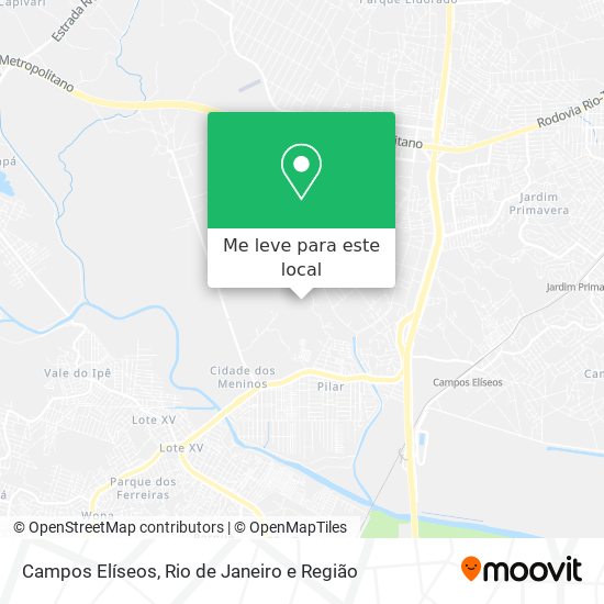 Campos Elíseos mapa