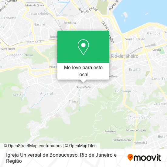 Igreja Universal de Bonsucesso mapa
