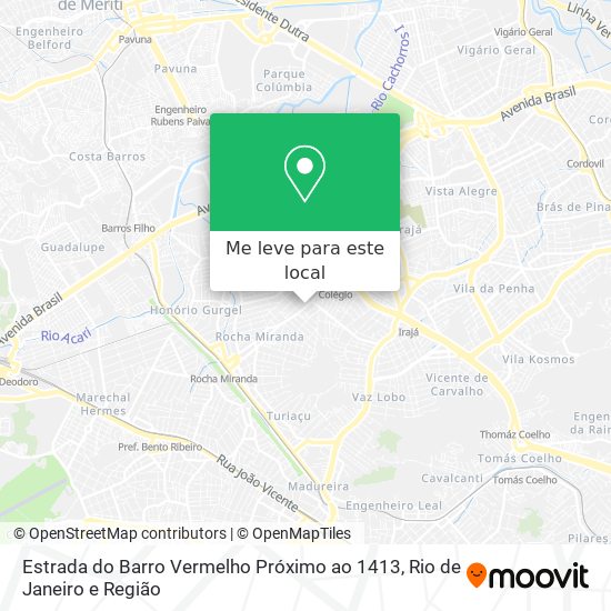 Estrada do Barro Vermelho Próximo ao 1413 mapa