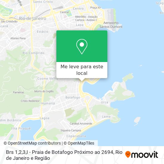 Brs 1,2,3,I - Praia de Botafogo Próximo ao 2694 mapa