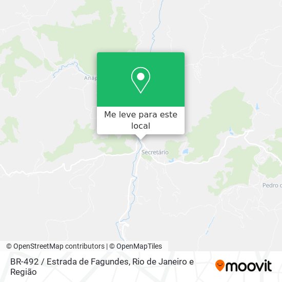 BR-492 / Estrada de Fagundes mapa